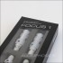 OYAIDE FOCUS 1 Silver / Rhodium Plated 3 Way Male / Female XLR Connectors Ø12mm (Set x4)