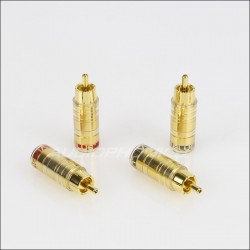 Viablue TS RCA Plug Gold Plated Ø 8mm (Set x4)