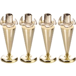 MONACOR SPS-35 GOLD Pointes de Découplage Doré (Set x4)