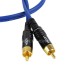 SOMMERCABLE ONYX 2025 Câble de Modulation Plaqué Or RCA-RCA Bleu 0.5m