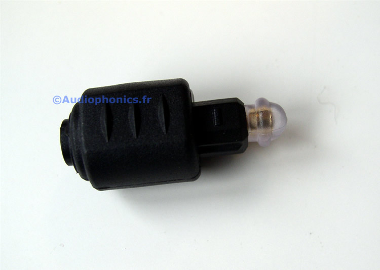 Adaptateur Mini Toslink femelle vers Toslink Mâle - Audiophonics