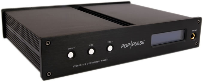 PopPulse WM8741 - DAC / Preamp / Headphone Amplifier 24Bit 
