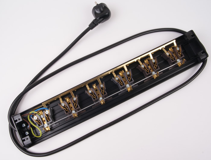 Audiophonics - Multiprise 6 Ports Schuko Qualité Professionnelle 1.3m Noir