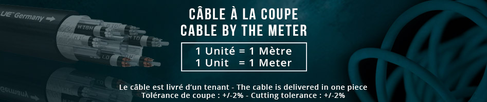 This cable is sold by the meter. Add X units to the list to receive a cable with a length of X meters.
