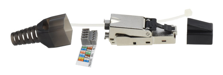 ELBAC 942545-S0 Ethernet RJ45 Cat6 Connector Simplified Assembly