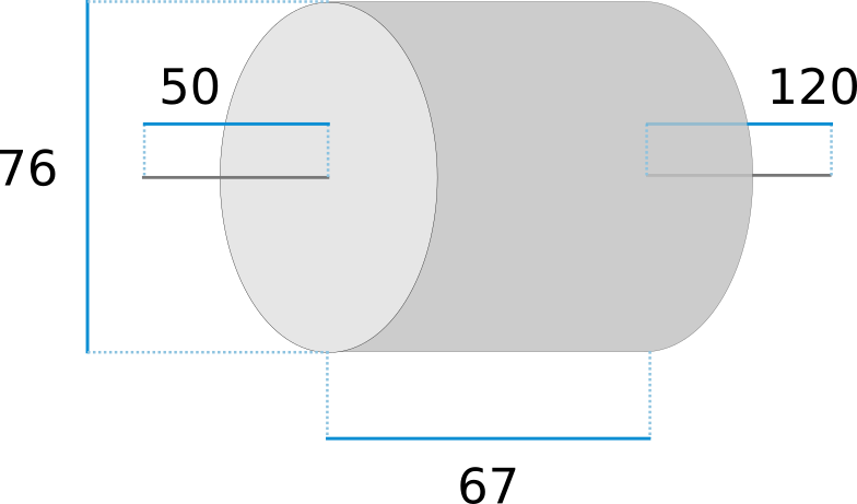 Capacitor dimensions