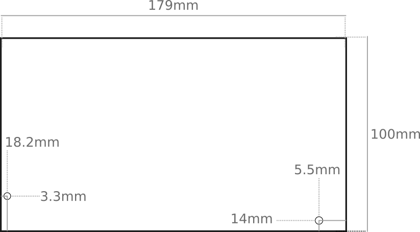 Center Mounting hole spacing and dimensions