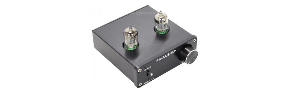 FX-Audio Tube-01 Préamplificateur à Tubes 6J1 Stéréo Noir