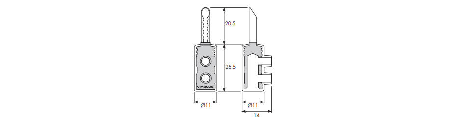 VIABLUE TS2 Fiches Banane Plaqué Or Ø5mm (Set x4) - Audiophonics