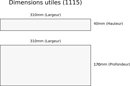 dimensions internes du boitier 