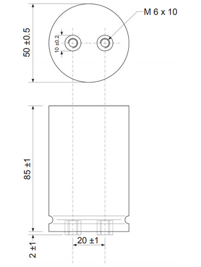 Mundorf TubeCap Condensateur 550V 100µF