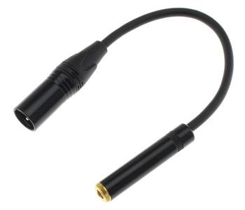 Cordons XLR 3b femelle / Jack 6.35 mm stéréo mâle