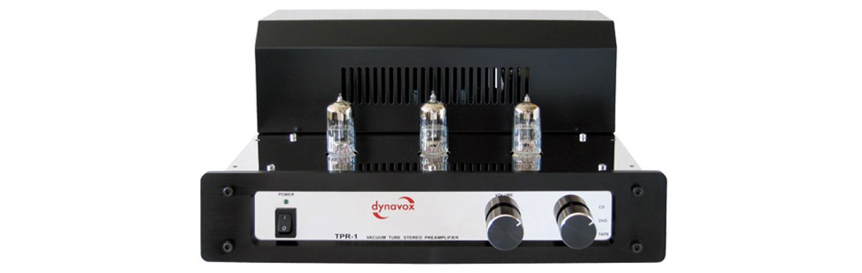 Dynavox TPR-1 Préamplificateur à Tubes 3x 6N3 Chrome