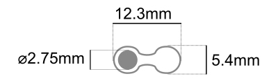 stereo cable Dimensions