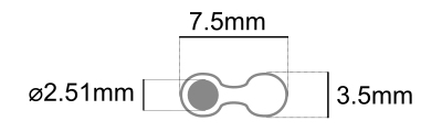 stereo cable Dimensions