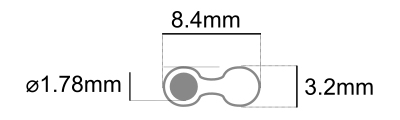 stereo cable Dimensions