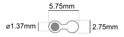 stereo cable Dimensions