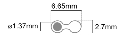 stereo cable Dimensions