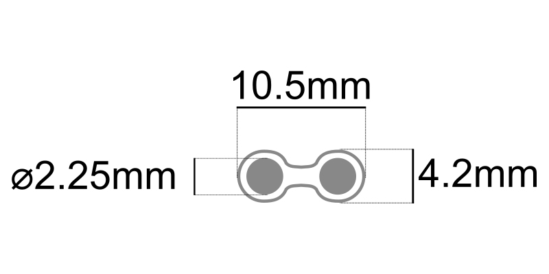 stereo cable Dimensions