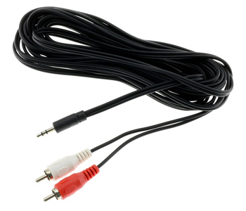 Câble de modulation Jack 3.5mm mâle vers RCA stéréo mâle 5m