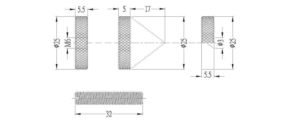 DAYTON AUDIO DSS6-SN Spikes M6 Nickel (Set x4)