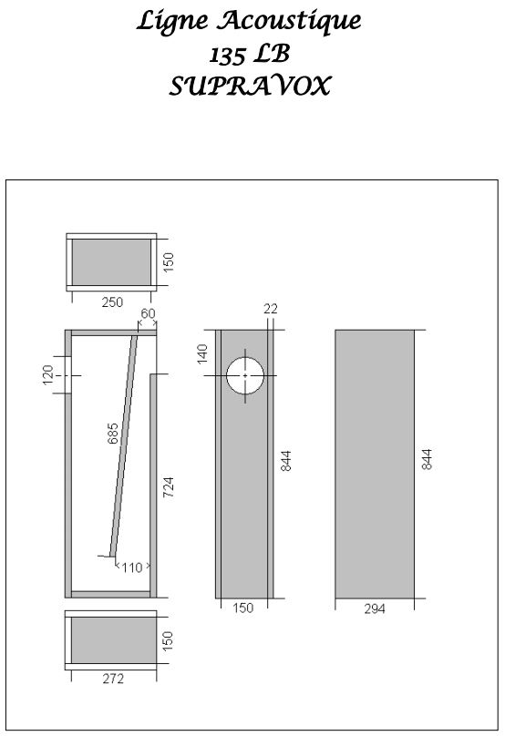 Supravox 135LB Kit DIY Ligne Acoustique