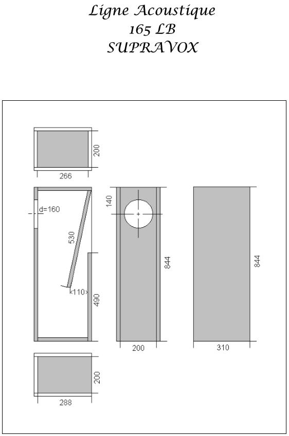 Supravox 165LB Kit DIY Ligne Acoustique