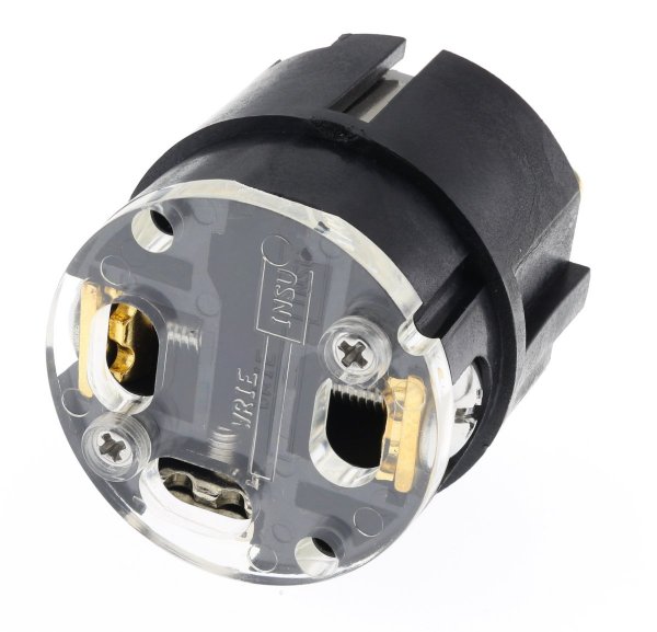 schuko high fidelity stable signal power connector