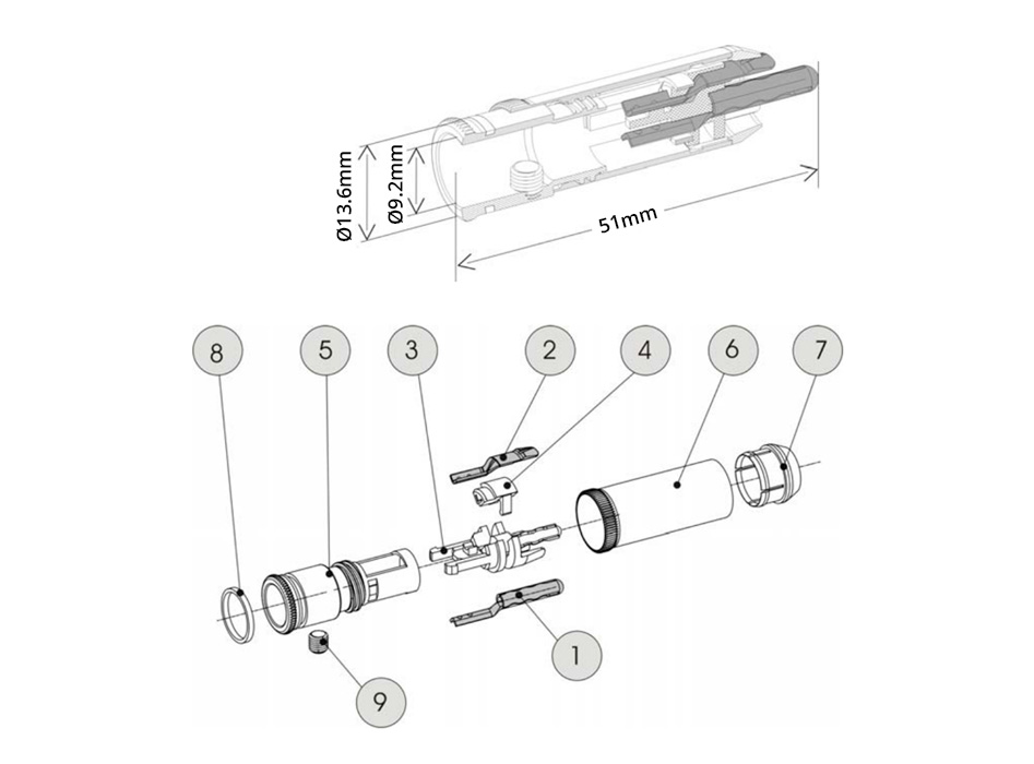 WBT-0102Cu Connecteur RCA Nextgen Cuivre 75Ohm Ø9mm (Set x4)