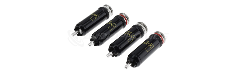 WBT-0102Ag Connecteurs RCA Nextgen Argent 75Ω Ø9mm (Set x4)