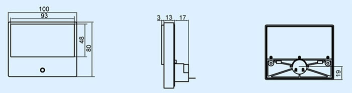 Dimensions du Vumètre