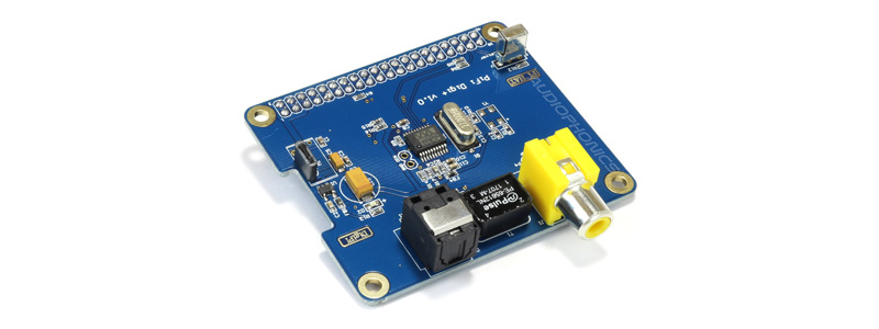 Audiophonics Digipi+ Interface digitale I2S pour Raspberry Pi A+ B+ 2/3