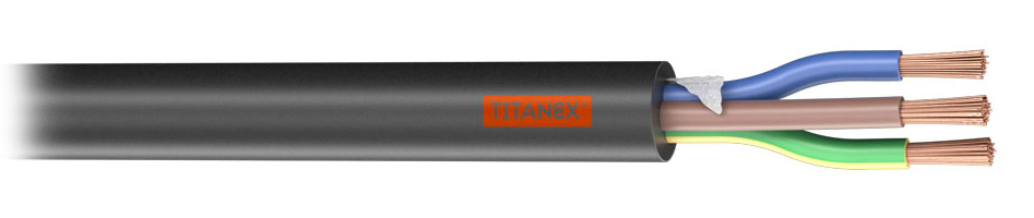 Sommercable Titanex Câble secteur HAR 3x1.5mm² Ø10mm