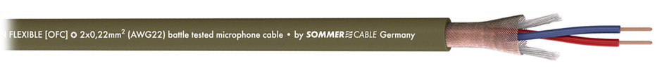 Sommercable Captain Flexible Câble de modulation symétrique OFC 2x0.22mm² Ø6.5mm