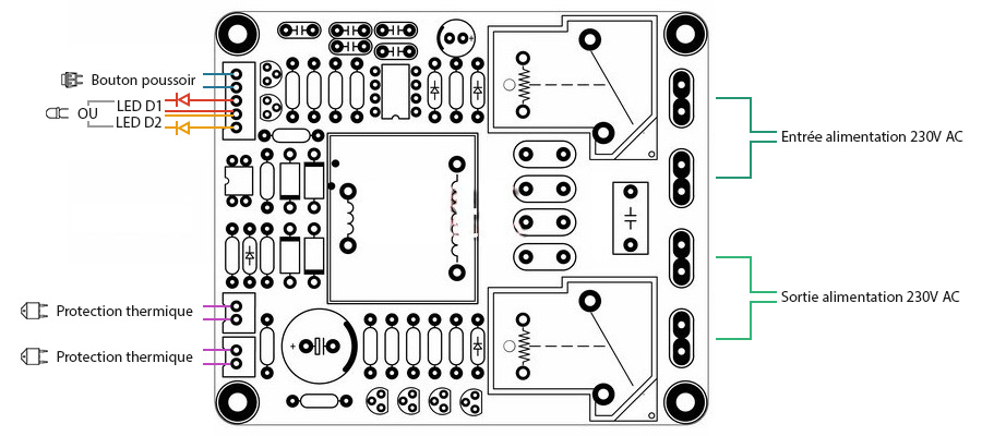 Module softstart de commande / temporisation et protection pour amplificateur