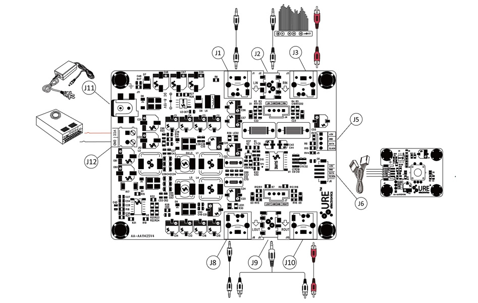 Wondom AA-AB41148 VC05 PGA2311 module de contrôle numérique