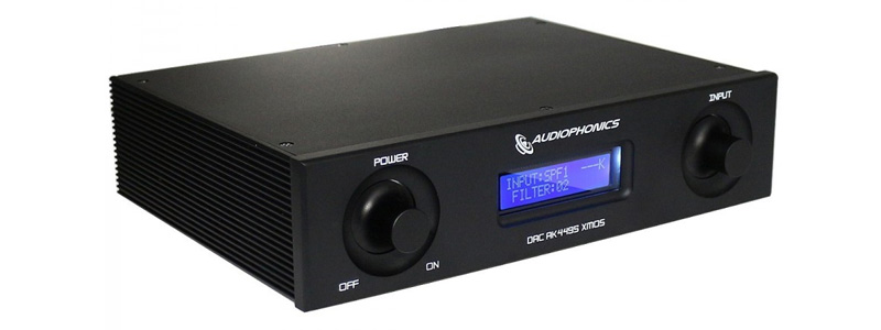 AUDIOPHONICS DAC AK4495SEQ 32bit 384kHz Asynchrone USB XMOS Noir