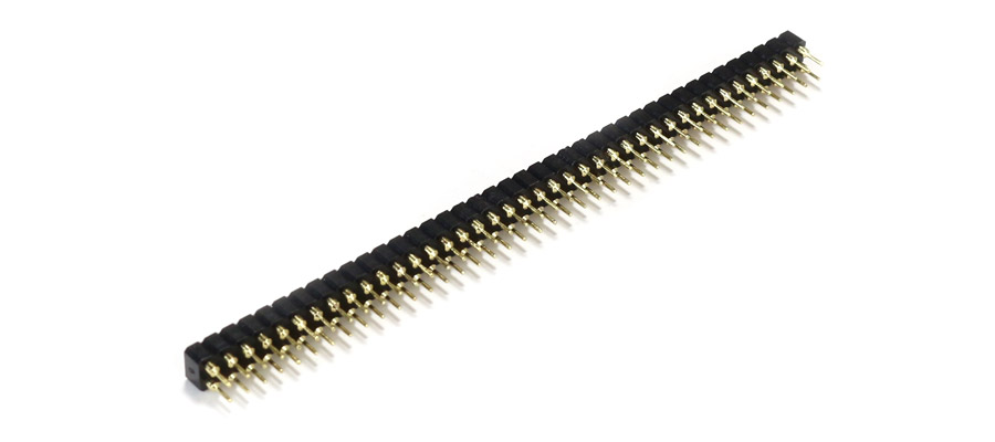 Connecteur barrette droit 2x40 pins mâle / femelle