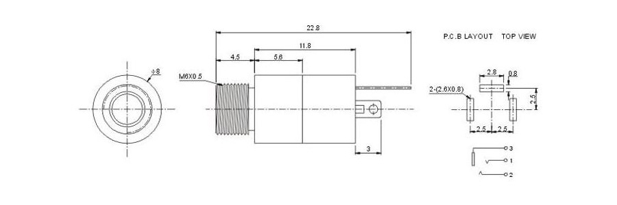 embase jack 3.5mm