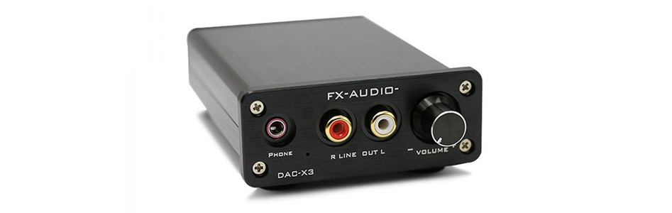 FX-Audio DAC-X3 DAC / Amplificateur Casque CS4344 24bit 192kHz Noir