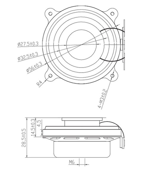 Dimensions DAEX30HESF-4