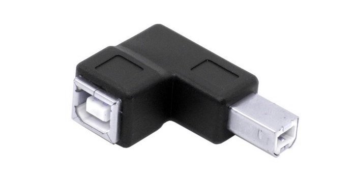 Adaptateur coudé USB B
