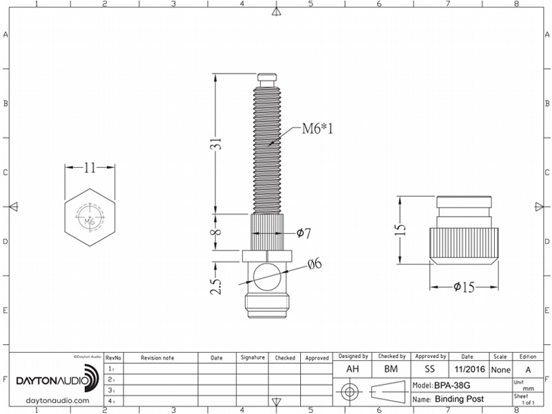 Dayton Audio BPA-38G HD