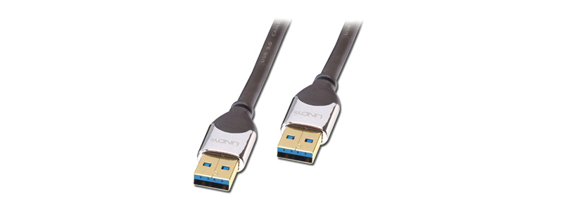 Lindy Cromo Câble USB-A/A mâle 0.5m