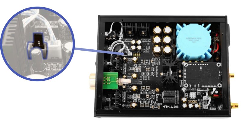 Configuration Mode fixed volume / variable volume jumper