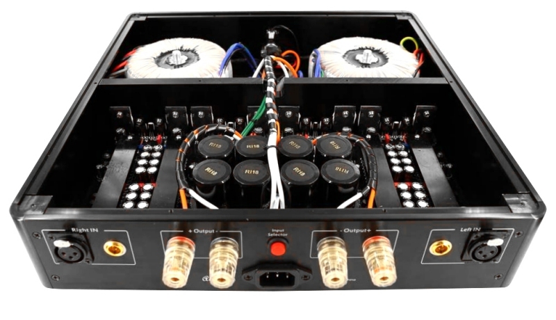 stereo power amplifier linear double power transformer