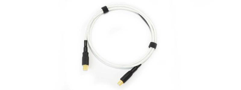 Neotech NEUB-1020 Câble USB-A Mâle vers USB-B Mâle 2.0 Argent UP-OCC Plaqué Or 24k 1m