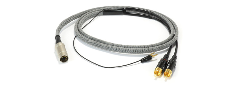 Audiophonics MA5 8088 Câble DIN 5 Broches vers RCA Stéréo avec Fil de Masse pour Bang & Olufsen Cuivre OFC Plaqué Or 1.5m