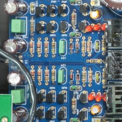 Amplificateur transistor classe ab