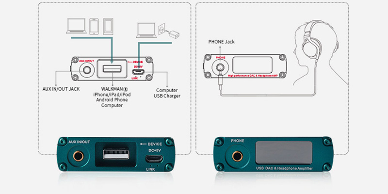 xDuoo XD-10 Poke schéma de connexion